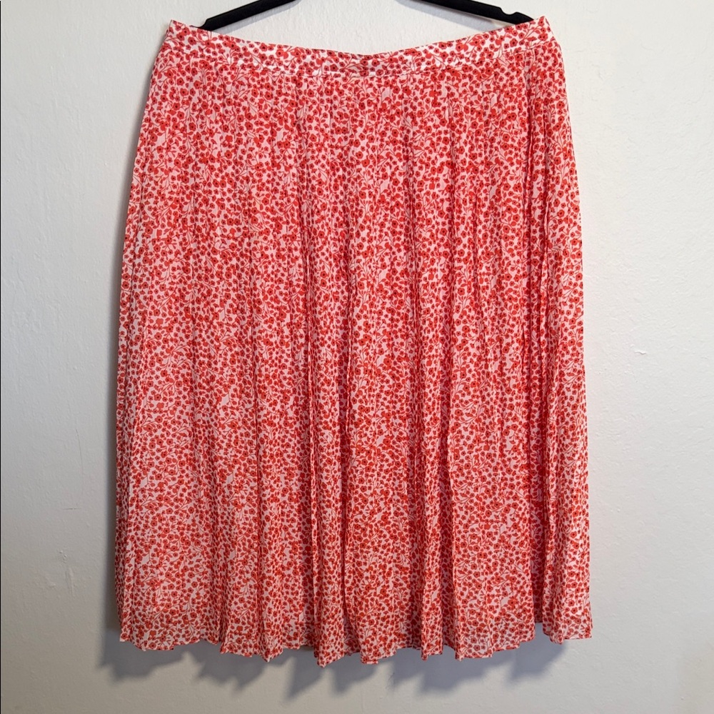 Floral Red Skirt